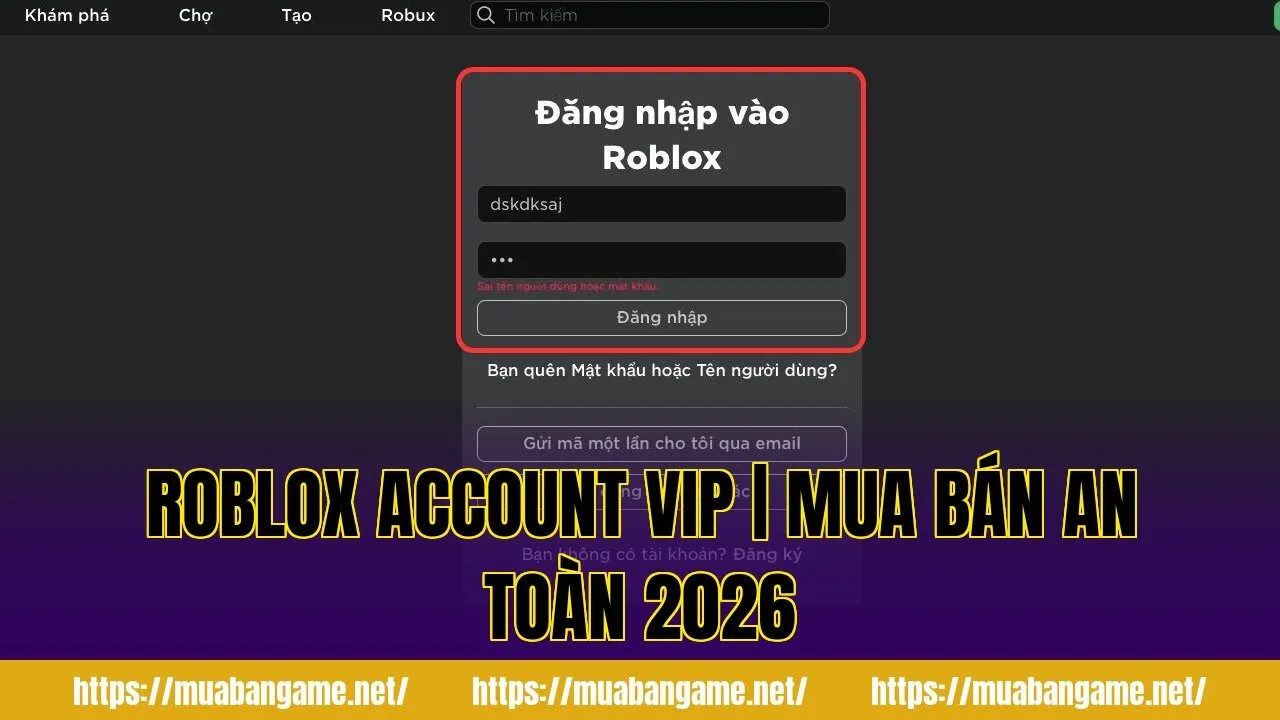 ROBLOX ACCOUNT VIP | MUA BÁN AN TOÀN 2026