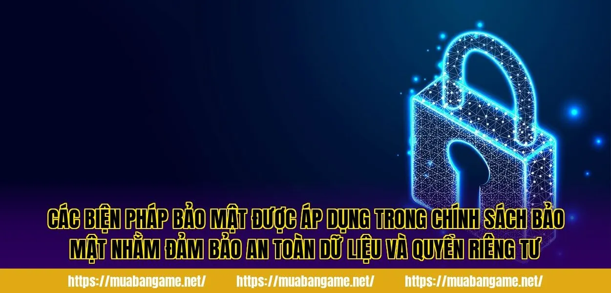 Các biện pháp bảo mật được áp dụng trong chính sách bảo mật nhằm đảm bảo an toàn dữ liệu và quyền riêng tư