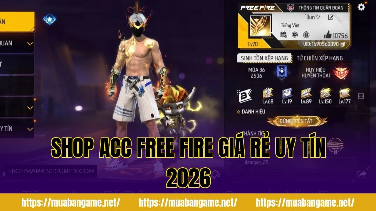 Shop Acc Free Fire Giá Rẻ Uy Tín 2026