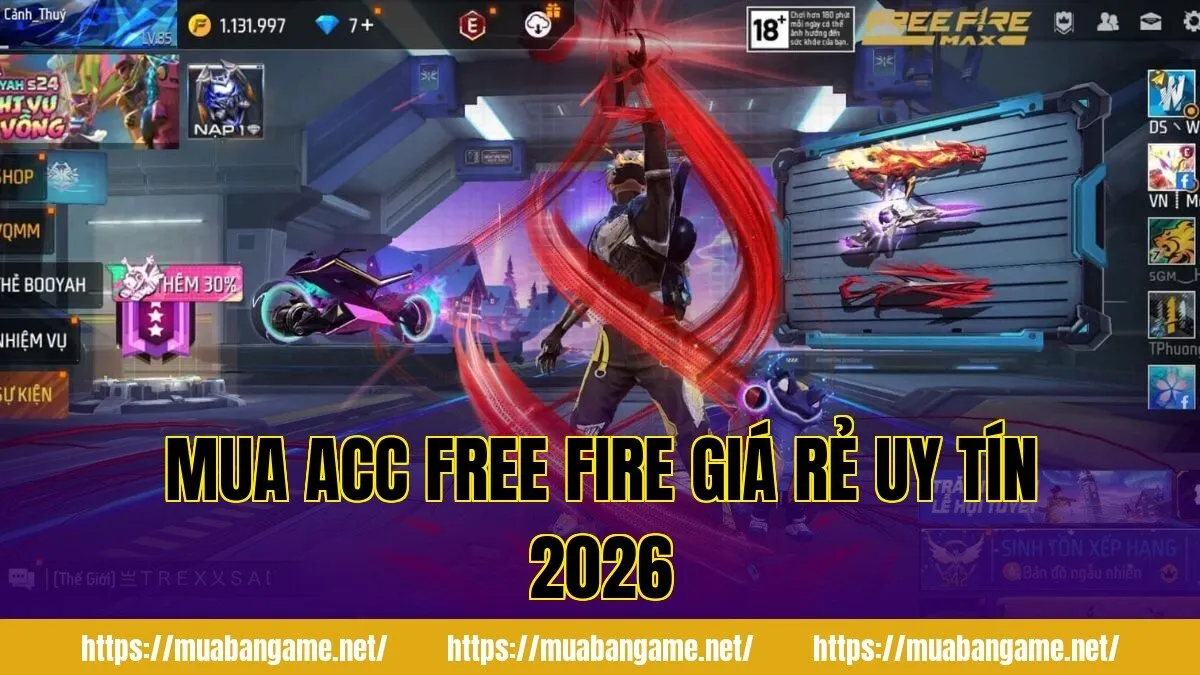 Mua Acc Free Fire Giá Rẻ Uy Tín 2026