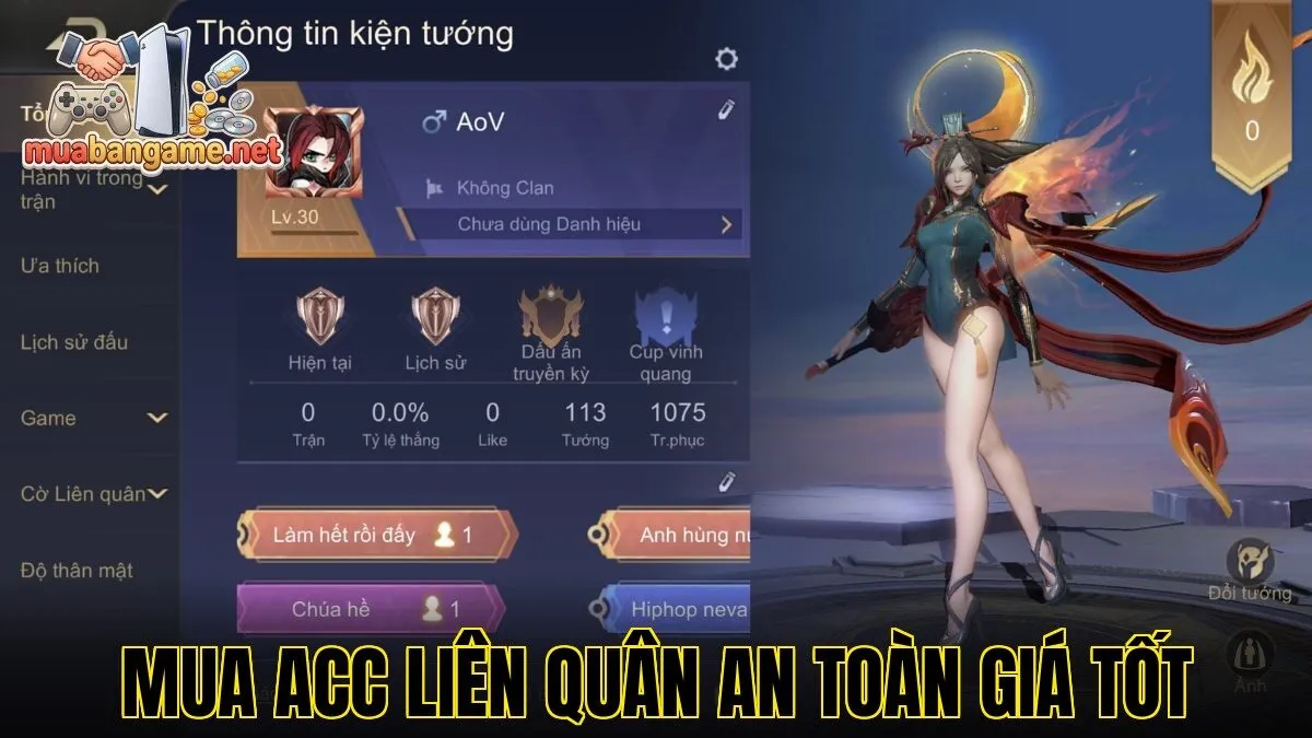 Mua Acc Liên Quân An Toàn Giá Tốt