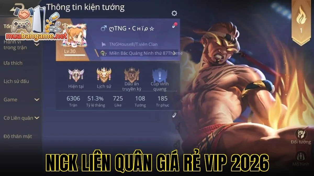 Nick Liên Quân Giá Rẻ VIP 2026