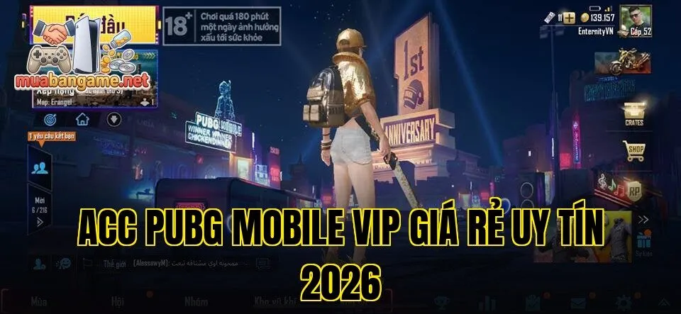 Acc PUBG Mobile VIP Giá Rẻ Uy Tín 2026