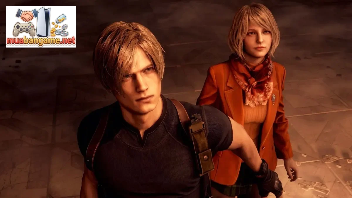 Alt: Hình ảnh game Resident Evil 4 thể hiện bầu không khí kinh dị sinh tồn u ám và căng thẳng đặc trưng