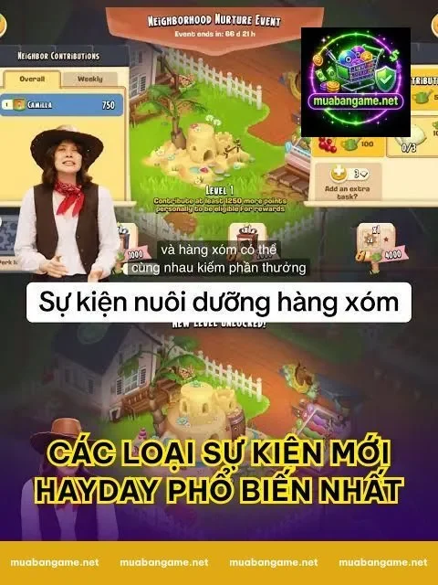 Các loại sự kiện mới Hayday phổ biến nhất